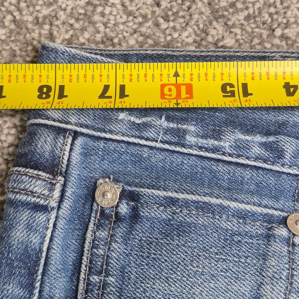 S.M.N. Denim The Hunter Selvedge Jeans Mens 36x32 Blue Standard Slim Made in USA - Picture 3 of 11